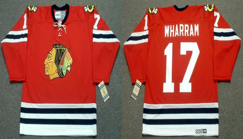 2019 Men Chicago Blackhawks #17 Wharram red CCM NHL jerseys